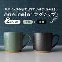 【ふるさと納税】【美濃焼】one-color マグカップ 2色セット (青磁・漆黒)【山二製陶所】食器 コーヒーカップ ティーカップ [MDA014]