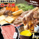 【ふるさと納税】熊野牛 紀の川天空和牛 ロース すき焼き しゃぶしゃぶ 用 約1kg 有限会社松牛 《30日以内に発送予定(土日祝除く)》 和歌山県 紀の川市 黒毛和牛 牛 牛肉