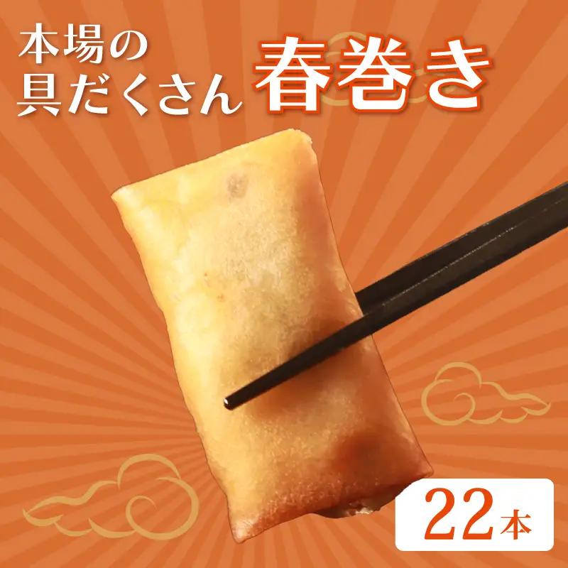 【 具材たっぷり 】 春巻 22本 冷凍 春巻き