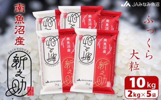 
                  【令和7年産】南魚沼産新之助 精米 2kg×5袋 ≪精米HACCP認定工場 高品質精米 大粒 もっちり 新之助 精米 銘柄米 ブランド米 南魚沼産 新潟米 高評価 甘み 国産米 産地米 家庭米 ご飯≫
                