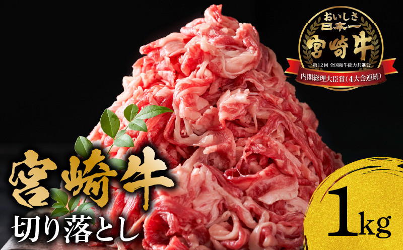 
宮崎牛 切り落とし1kg【牛肉 国産】_M299-007
