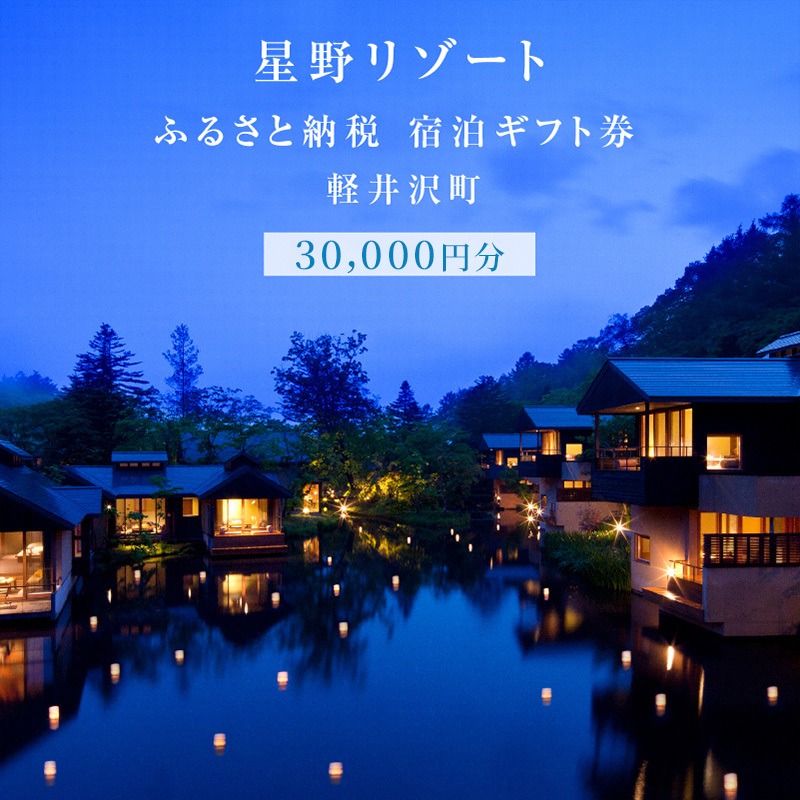 宿泊券 ホテル 軽井沢 星野リゾート 30,000円分 ギフト券 チケット 券 観光 旅行 宿泊