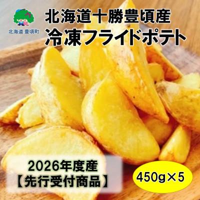 ふるさと納税 豊頃町 北海道十勝豊頃産 冷凍フライドポテト(450g×5袋)【2026年産】(先行受付)【工房みみずく】