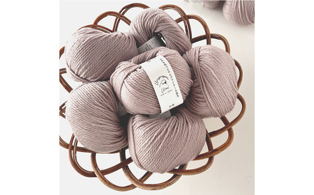 毛糸 ウルグアイウール並太 4番色 10玉セット ／ ウール100％ 並太毛糸 手編み 編み物 ハンドメイド 冬小物 マフラー 帽子 セーター ブランケット 編みやすい ふっくら 愛知県 No.356