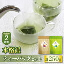 【ふるさと納税】 ティーバッグ セット 緑茶 ほうじ茶 セット 2種 計 250g 静岡県 沼津 8000円 10000円以下 1万円以下