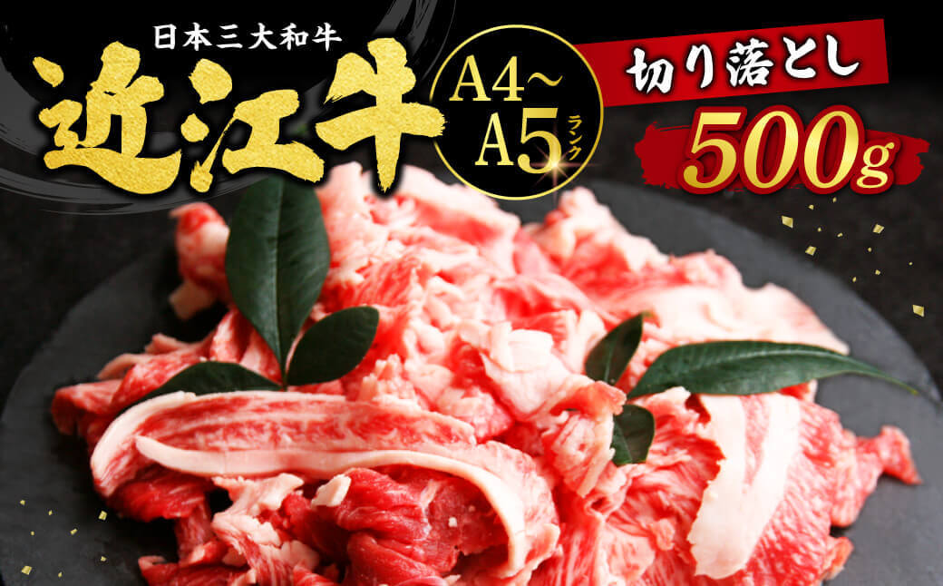 近江牛切り落とし　500ｇ　O-H06　西川精肉店