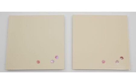 コースター2枚セット 金平糖  高岡漆器 螺鈿 かわいい 白