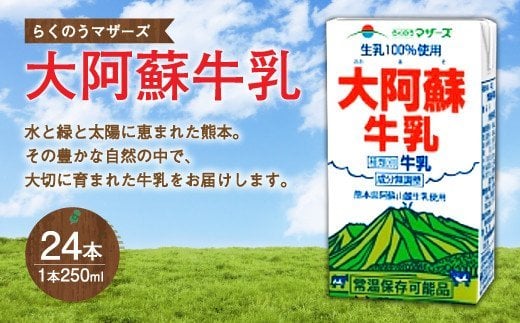 
大阿蘇 牛乳 250ml×24本入 1ケース 成分無調整
