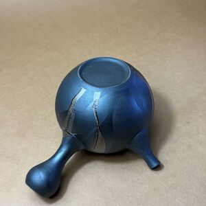 徳太作　15号黒長丸銀彩急須　9-121｜陶器 やきもの 焼き物 手作り 職人 丸よ小泉 愛知県 常滑市