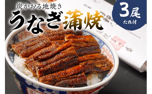 
                  本格炭火焼 うなぎ蒲焼（たれ付き）3尾【 岐阜県 可児市 国産 うなぎ 蒲焼 炭火焼 鰻のたれ 魚介 加工品 冷凍 旬 たまり醤油 氷砂糖 丑の日 お取り寄せ グルメ 】
                