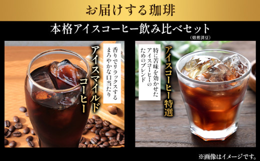 本格アイスコーヒー用 珈琲豆 飲み比べセット 200g×2袋（挽）古墳珈琲 ドリップバッグ 1袋 株式会社ばいせん工房 珈琲倶楽部《30日以内に出荷予定(土日祝除く)》大阪府 羽曳野市 コーヒー 豆 