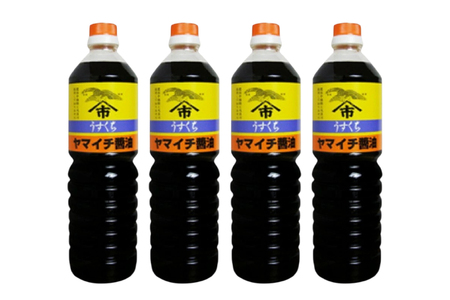 醤油 ヤマイチ醤油 うすくち醤油 1L 4本