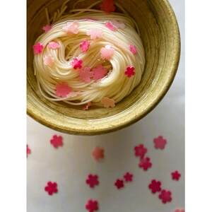 富山県砺波市　柿里商店　手延べ素麺「knot charm 桜 3」桜もお召し上がりいただけます【1612319】