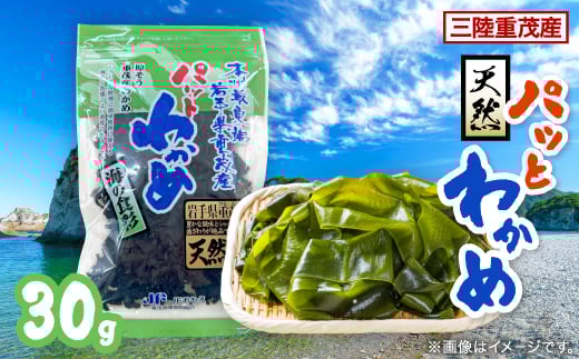 
                  ＜三陸重茂産わかめ＞天然パッとわかめ 30g【1707790】
                