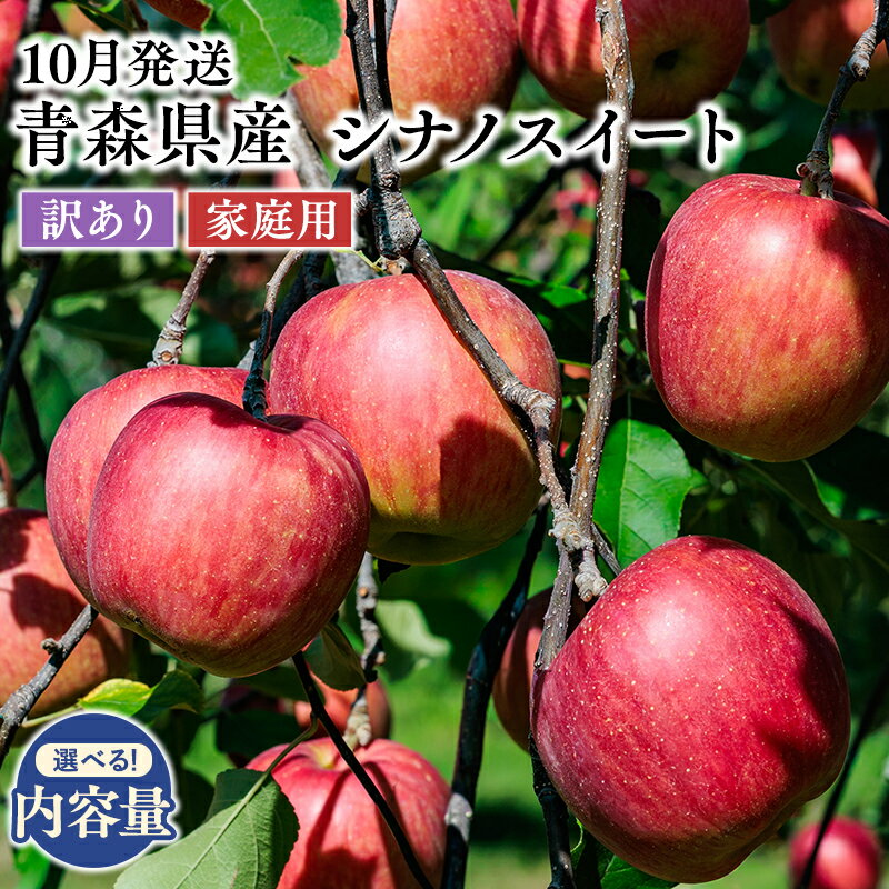 【ふるさと納税】≪内容量が選べる≫ 2026年10月発送 青森県産 訳あり 家庭用 シナノスイート 2kg 3kg 5kg 【 青森県 平川市 原田農園 】 青森 青森県産 平川 りんご リンゴ 林檎 くだもの 果物 フルーツ