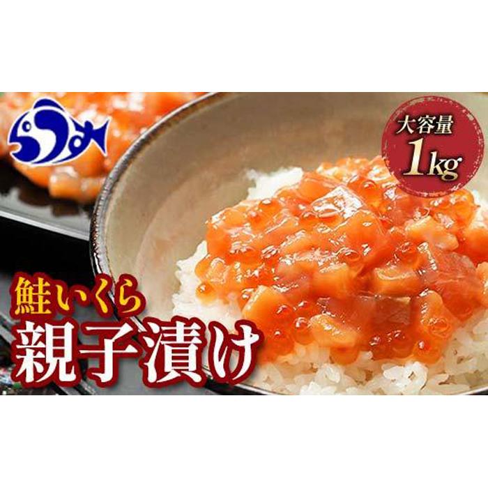 【2024年11月発送】北海道産 鮭といくらの親子漬け 1kg （250g × 4パック） 小分け 国産 北海道 羅臼 サケ さけ シャケ しゃけ イクラ 魚卵 鮭卵 醤油漬け しょうゆ漬け 親子丼 海鮮丼 ご飯のお供 おかず おつまみ 一人暮らし おすそわけ 魚介類 生産者 支援 応援