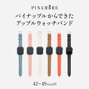 【ふるさと納税】 【PINAMORE】 パイナップルからできたアップルウォッチバンド 【42-49mm用】 【6色展開】