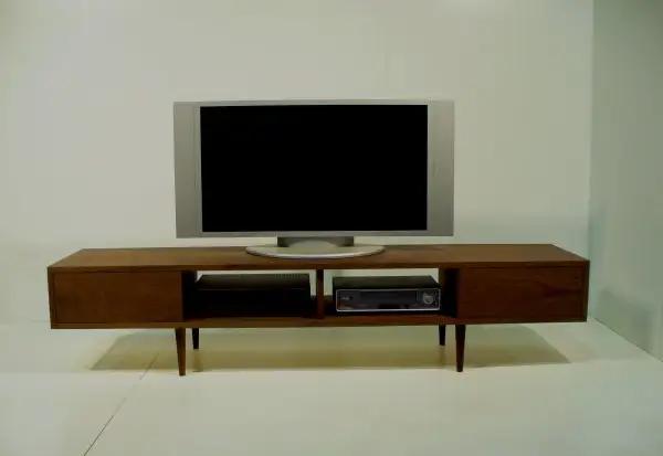 【180TVボード　ウォールナット 180cm tv04】シャープでおしゃれな天然木ツキ板のテレビボード＜ウォールナット材ツキ板　オイルフィニッシュ＞家具 テレビ台 テレビボード TVボード AVボー