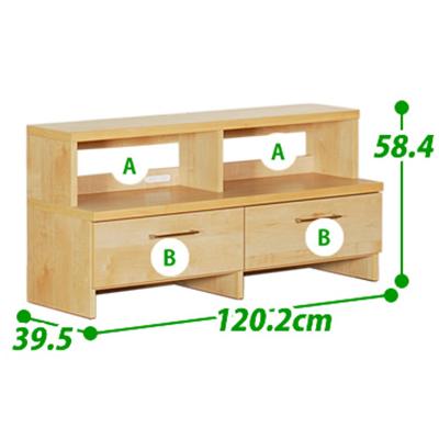 ふるさと納税 大川市 Rank ランク 120テレビボード ナチュラル (幅120高さ58) |  | 03