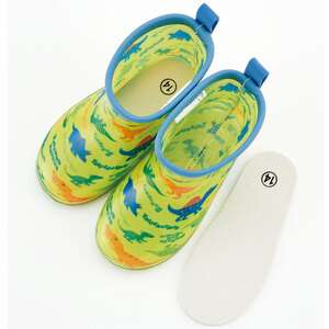 レインブーツ        ディノサウルス　ピクチャーブック 　14cm       634376　5-130