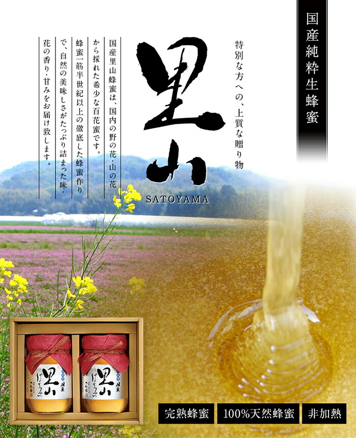 かの蜂 国産里山蜂蜜【500g×2本】セット　養蜂一筋60年自慢の一品 蜂蜜 はちみつ ハチミツ 国産 完熟 天然 非加熱 常温 保存 備蓄 防災食 非常食 保存食 防災グッズ