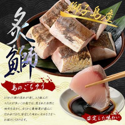 ふるさと納税 長島町 獅子島産　百年漁師の鰤　炙り刺身サク(約150g×8パック)_gochi-7045R8 |  | 01