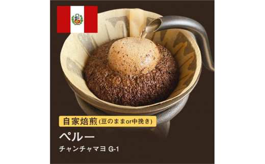 
                  #011 ペルー チャンチャマヨ オーガニック コーヒー豆 310g 当日焙煎 大山珈琲
                