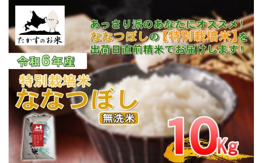 【 令和7年産 】 ななつぼし （ 無洗米 ） 北海道 米 定番の品種 10kg 北海道 鷹栖町 たかすのお米 コメ こめ ご飯