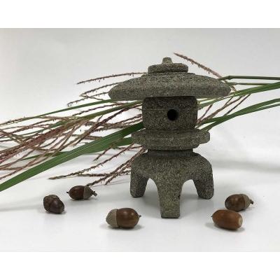 ふるさと納税 松江市 来待石製 丸雪見灯ろう(3寸)
