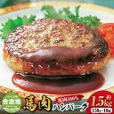 【ふるさと納税】 馬肉 ハンバーグ 約150g×10個 合計約1.5kg 洋食 ごちそう 馬肉 惣菜 おかず 洋食 個包装 冷凍 熊本県 合志市 送料無料