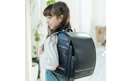 ランドセル クノーク ジョリフィーユシック JF-3DB カラー：ディープブルー A4フラットファイル対応 約1,200g