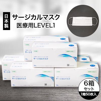 ふるさと納税 輪之内町 日本製　サージカルマスク　#ME01　6箱セット