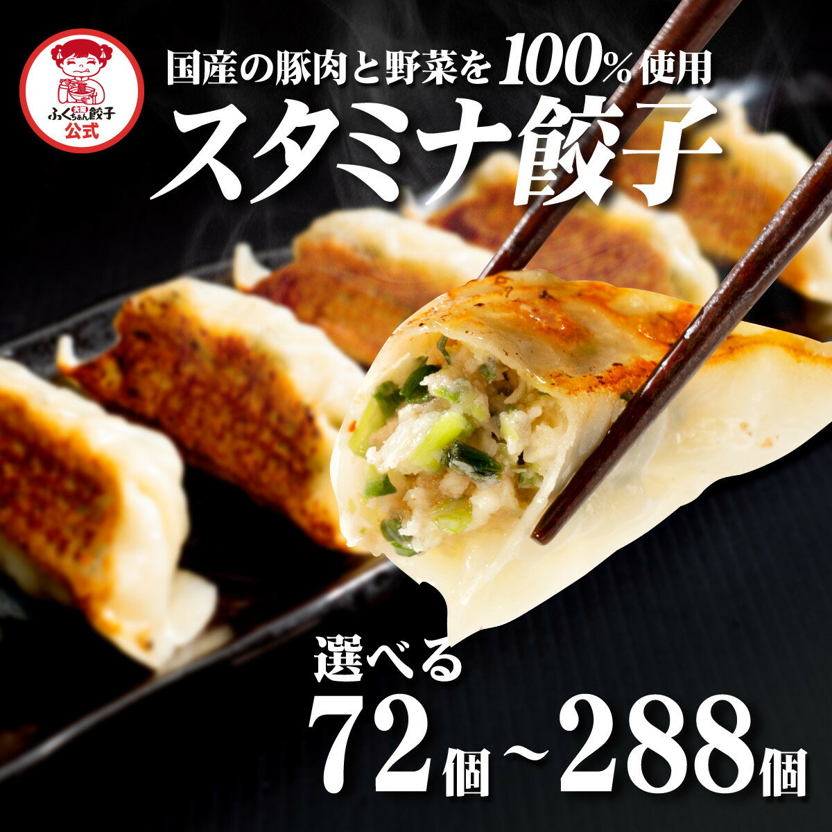 【ふるさと納税】＼選べる数量／【大阪名物】大阪ふくちぁんスタミナ餃子 冷凍生餃子 | ギョウザ ギョーザ 冷凍餃子 冷凍 生餃子 おつまみ おかず 惣菜 国産豚肉 国産野菜 中華 焼くだけ 詰合せ 大容量 人気 おすすめ 送料無料 ニンニク