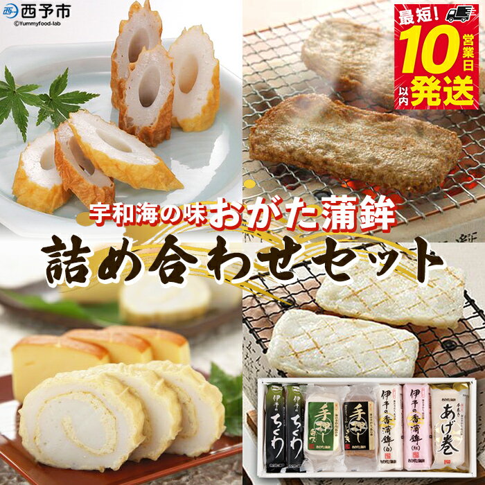 【ふるさと納税】＜宇和海の味 おがた蒲鉾 詰め合わせセット＞ 練り物 練り製品 詰合せ つめあわせ じゃこ天 かまぼこ ちくわ 珍味 特産品 愛媛県 西予市【冷蔵】『最短10営業日以内に順次発送予定』