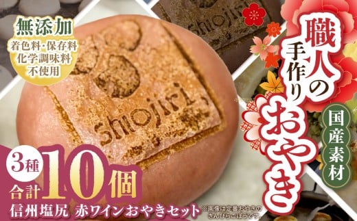 【赤ワイン生地】 信州塩尻 赤ワインおやきセット 10個入り（3種） (旬菜花）｜おやき セット ぎゅっと 詰め込み 野沢菜 きんぴらごぼう 大葉なす つぶあん 甘酢山賊 切干大根 赤ワイン生地 のざパル 豚ナム おやきのこ 業務用 セット 各務製粉 長野県 塩尻市