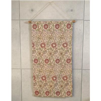 ふるさと納税 岡崎市 【ウィリアム・モリス】タペストリー(ピンクアンドローズ)