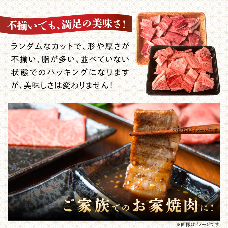 訳あり！【A4～A5】博多和牛焼肉切り落とし(肩ロース・バラ） 1kg(500g×2p)  肉 お肉 和牛 黒毛和牛 博多和牛 A4 A5 焼肉 BBQ バーベキュー 肩ロース バラ カルビ 贈り物 