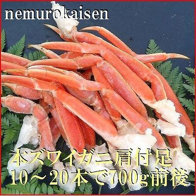 ふるさと納税 根室市 本ズワイガニ肩付足10〜20本(計700g前後) B-57030