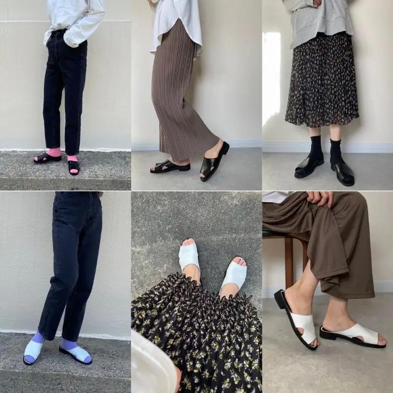 サンダル 黒 WRAP SANDALS ブラック×ブラック×ブラック 26cm【mrsn0004】