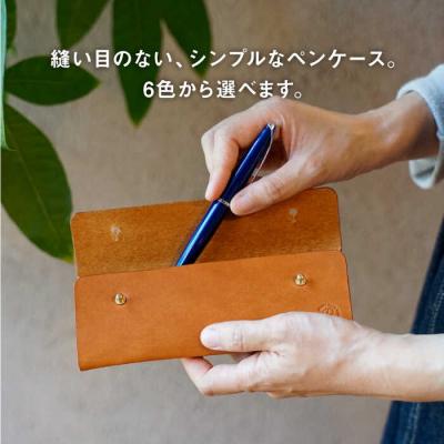 ふるさと納税 糸島市 【本革製】 経年変化を楽しむ ペンケース BLESS [AAA028] |  | 01