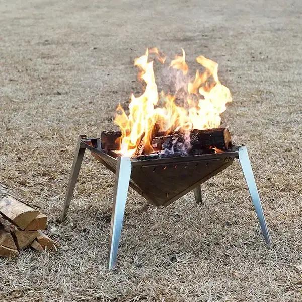 組立式焚き火台 アウトドア ソロキャンプ 焚き火