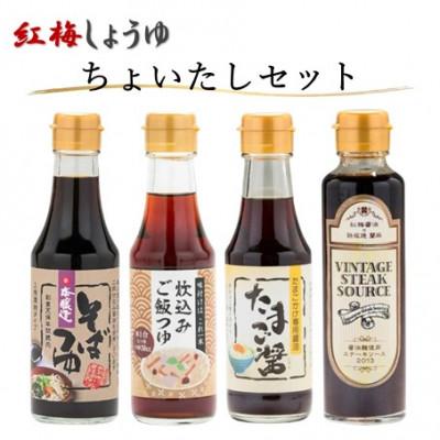 ふるさと納税 雲南市 【紅梅しょうゆ】創業190年以上続く醤油店の「ちょいたしセット」