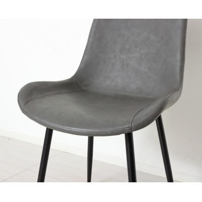 ふるさと納税 海南市 ダイニングチェア 2脚セット スタイリッシュ グレー AKU1045055 |  | 02