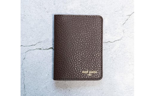 maf pinto (マフ ピント) レザーカードケース クリアポケット チョコレート ADRIA LINE 本革 日本製