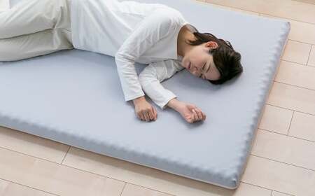 【セミダブル】厚さ約8cm 洗えるカバー 体圧分散マット 通気性マットレス 145N 30D 水色 マットレス 寝具 岡山県 倉敷市