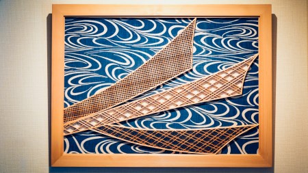 県展受賞大工がつくる、世界に一つだけの組子細工の額装アート（50cm×80cm） 工芸品 工芸品