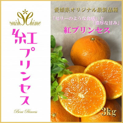 【ふるさと納税】3/17受付終了_柑橘界のサラブレット!!「まどんな」と「甘平」を親に持つ!!　「紅プリンセス」3キロ【F39-77】_【配送不可地域：離島】【1621866】