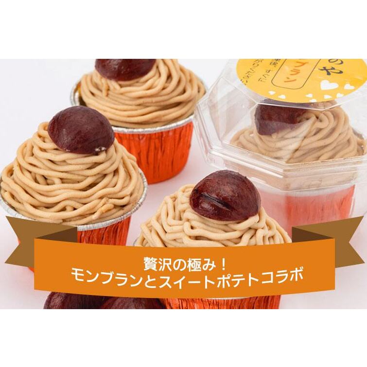 大人気！高級渋皮栗1.5個と芋匠さのや自慢のスイートポテトが入ったモンブラン！400g（4個×100g） 099H1062_イメージ4