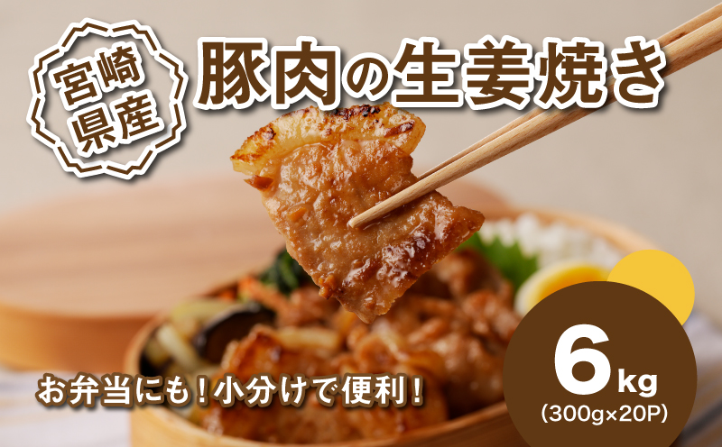 簡単調理 宮崎県産豚肉の生姜焼き 6㎏_K16_0148_1