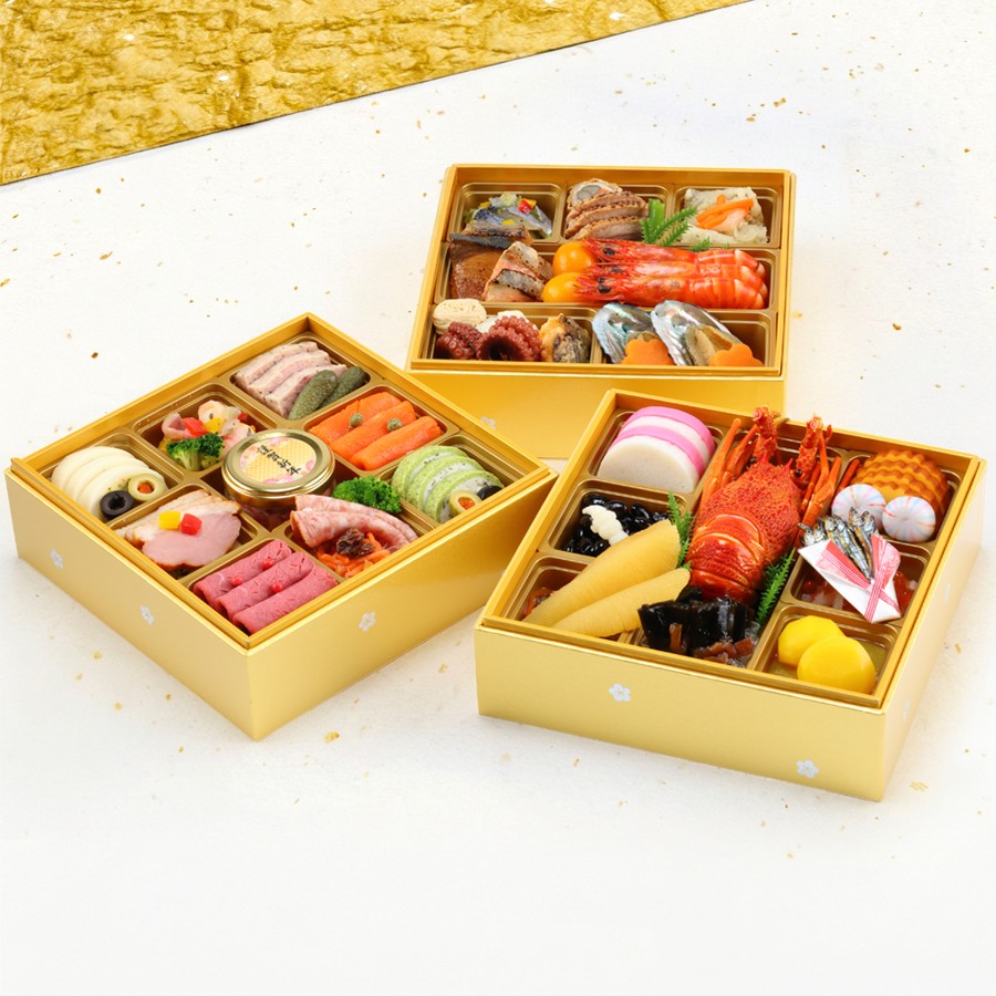 ＜レストランヒロミチ＞フレンチ&和風のおせち＜ネージュ＞三段重42品目（冷凍便）4人前【12月30日お届け】